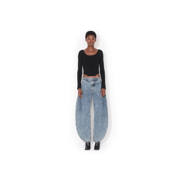 Alaïa Corset Wool Top - ALAÏA Tops - Laser Cut Luxury - Shop at Luxury Shoes 