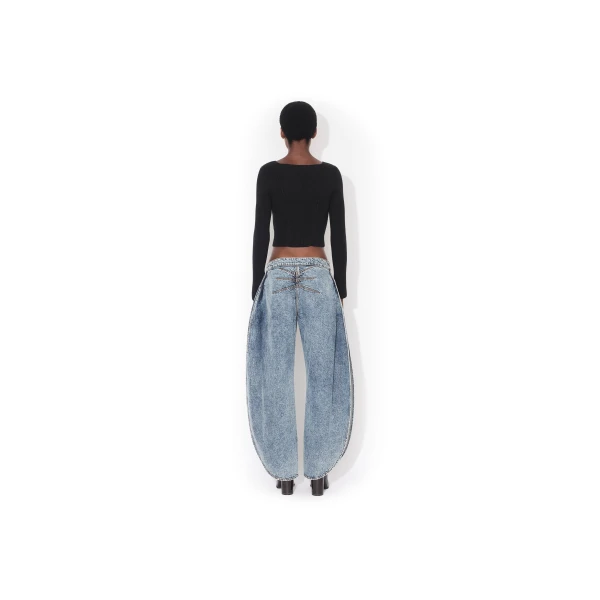 Alaïa Corset Wool Top - ALAÏA Tops - Laser Cut Luxury - Shop at Luxury Shoes 