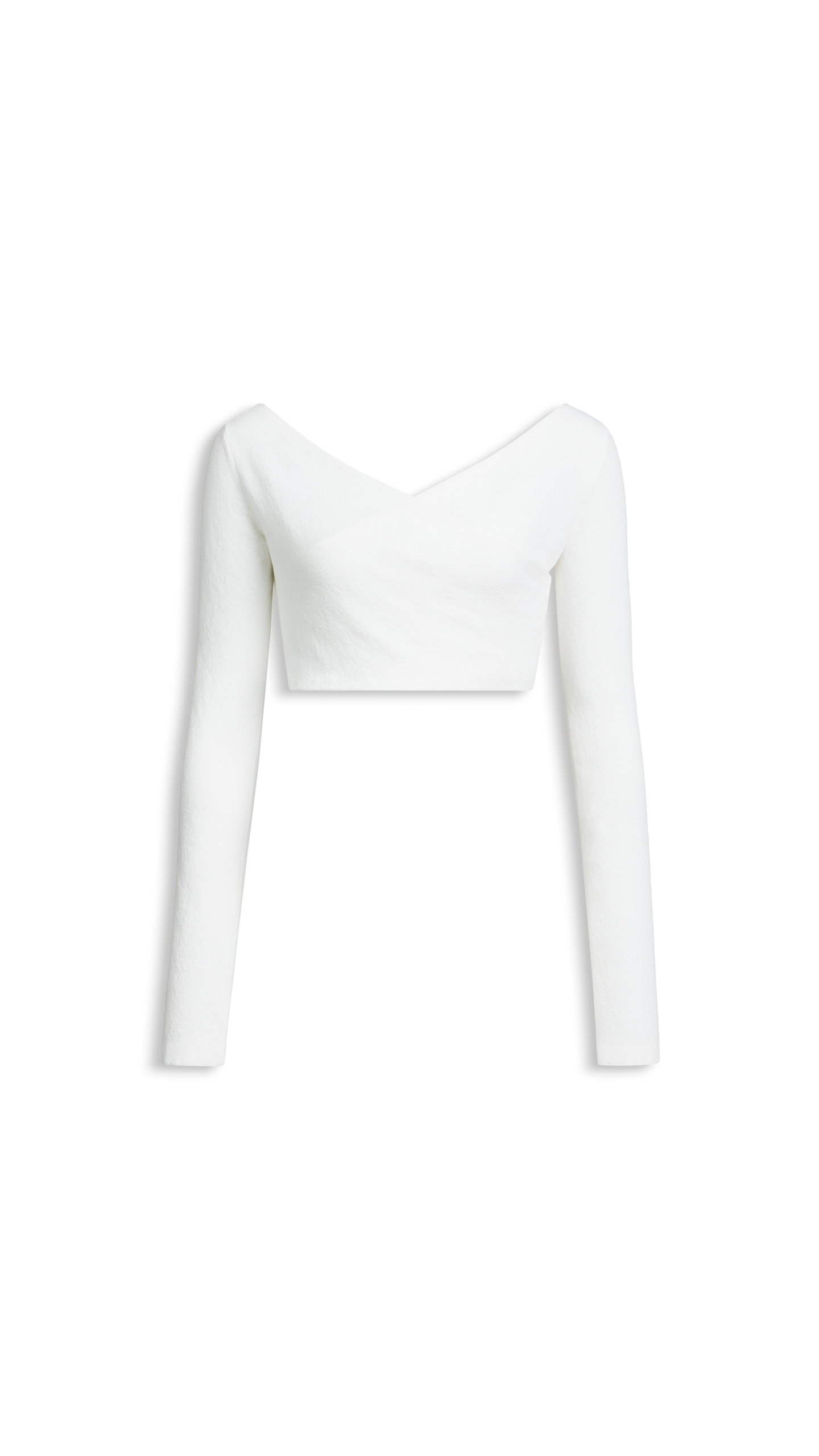Alaia Cotton Crepe Wrapped Top