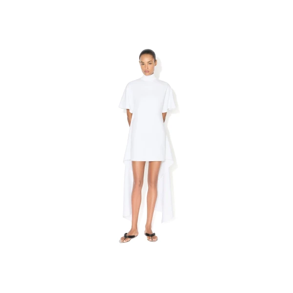 Alaïa Cotton Jersey T Shirt Dress - ALAÏA Dresses - Laser Cut Luxury - Shop at Luxury Shoes 
