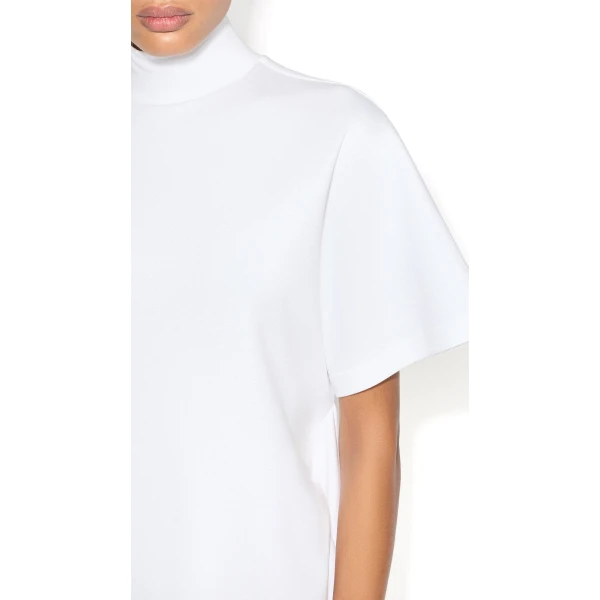 Alaïa Cotton Jersey T Shirt Dress - ALAÏA Dresses - Laser Cut Luxury - Shop at Luxury Shoes 