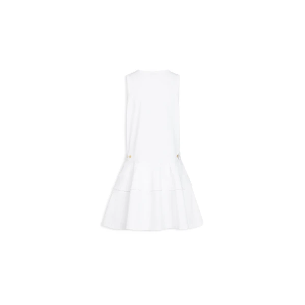 Alaïa Cotton Jersey Tank Dress - ALAÏA Dresses - Laser Cut Luxury - Shop at Luxury Shoes 