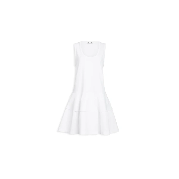 Alaïa Cotton Jersey Tank Dress - ALAÏA Dresses - Laser Cut Luxury - Shop at Luxury Shoes 