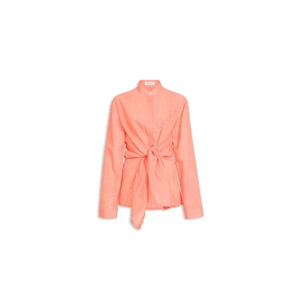 Alaïa Cotton Linen Blend Shirt Set - ALAÏA Tops - Laser Cut Luxury - Shop at Luxury Shoes 