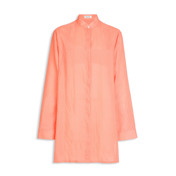 Alaia Cotton Linen Blend Shirt Set, view 6