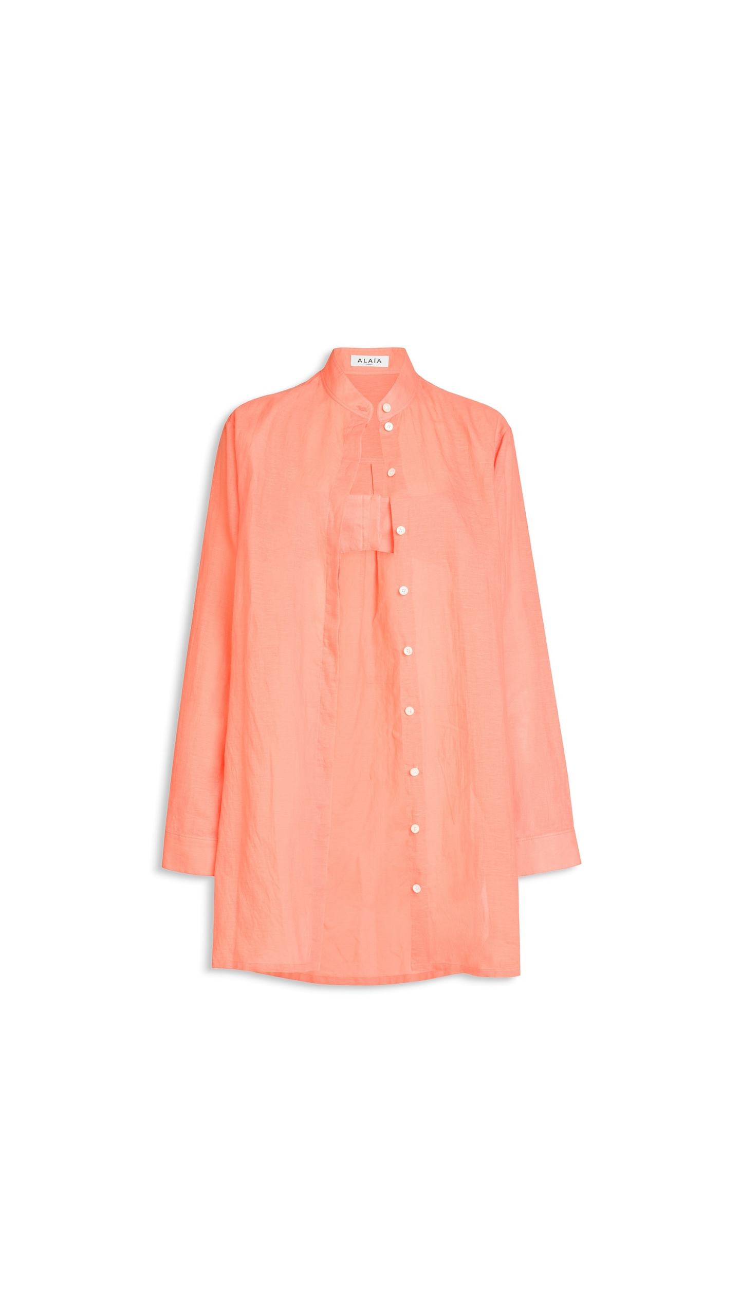 Alaia Cotton Linen Blend Shirt Set