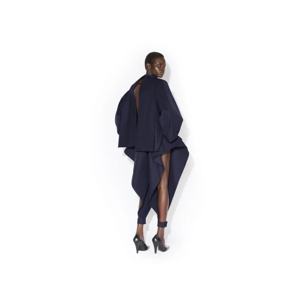Alaïa Cotton Pointed Pants - ALAÏA Pants - Laser Cut Luxury - Shop at Luxury Shoes 