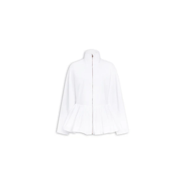 Alaia Cotton Poplin Peplum Jacket