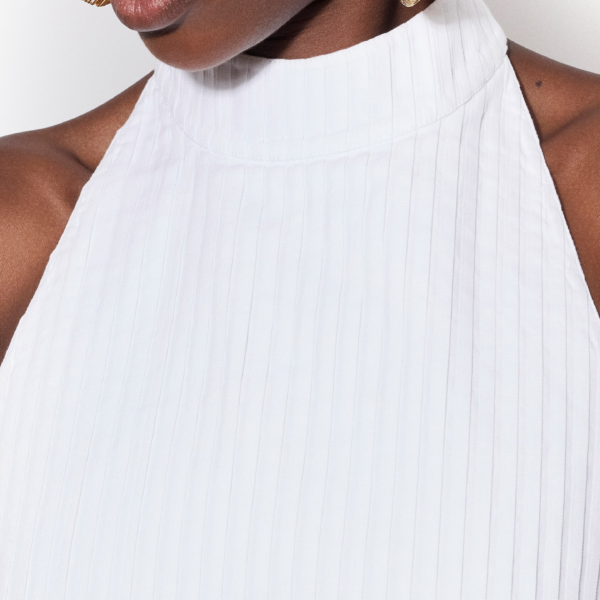 Alaia Cotton Poplin Top, view 4
