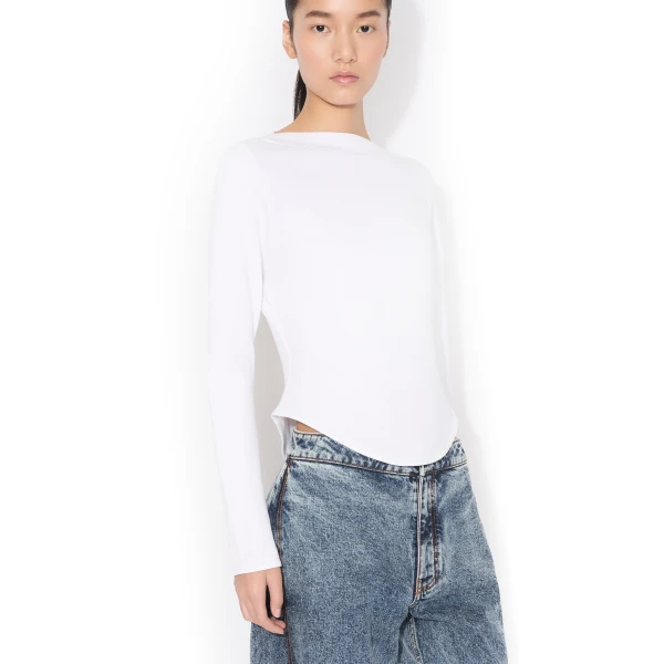 Alaia Cotton T Shirt, view 4