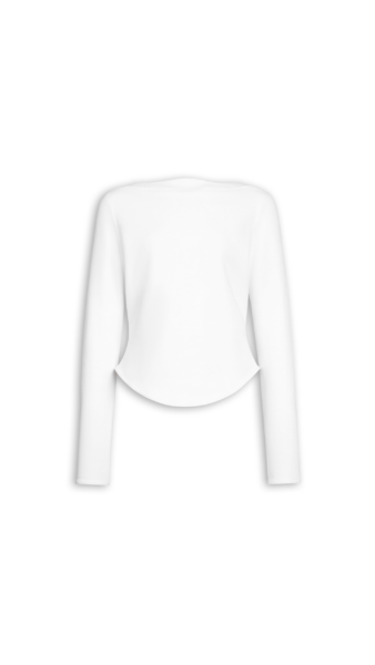 Alaïa Cotton T Shirt - ALAÏA Tops - Laser Cut Luxury - Shop at Luxury Shoes 