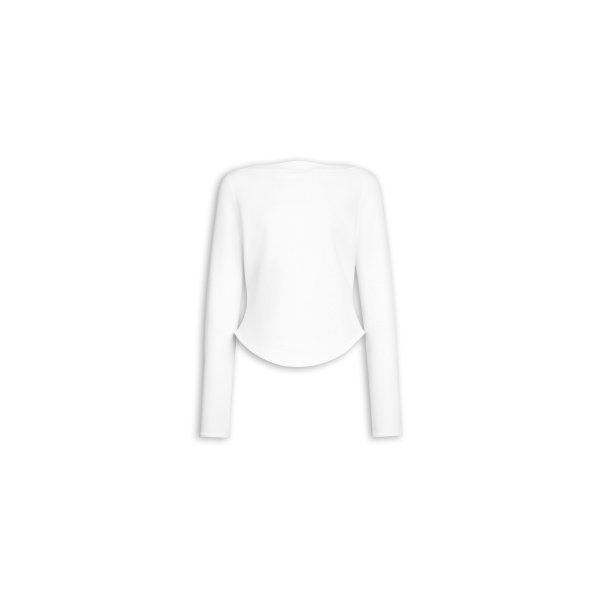 Alaïa Cotton T Shirt - ALAÏA Tops - Laser Cut Luxury - Shop at Luxury Shoes 