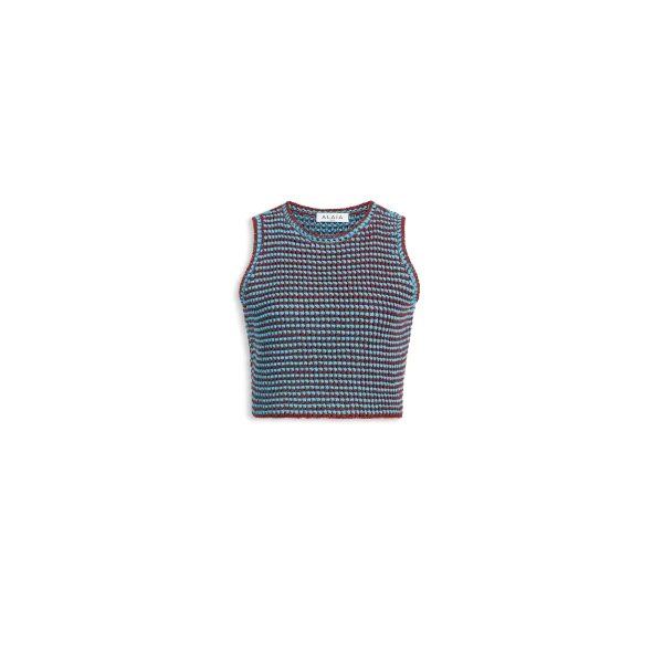 Alaïa Crochet Knit Crop Top - ALAÏA Tops - Laser Cut Luxury - Shop at Luxury Shoes 