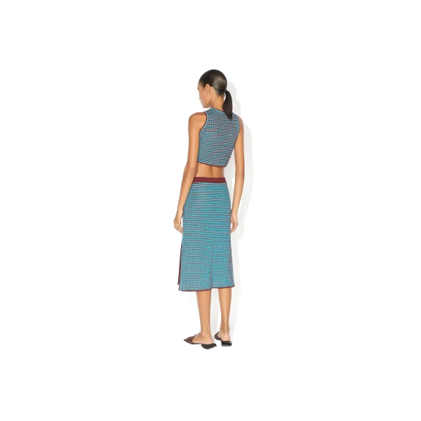 Alaia Crochet Knit Skirt, view 2