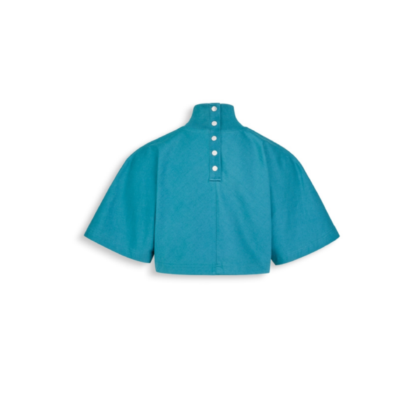 Alaia Cropped Cotton Jersey T Shirt, view 2
