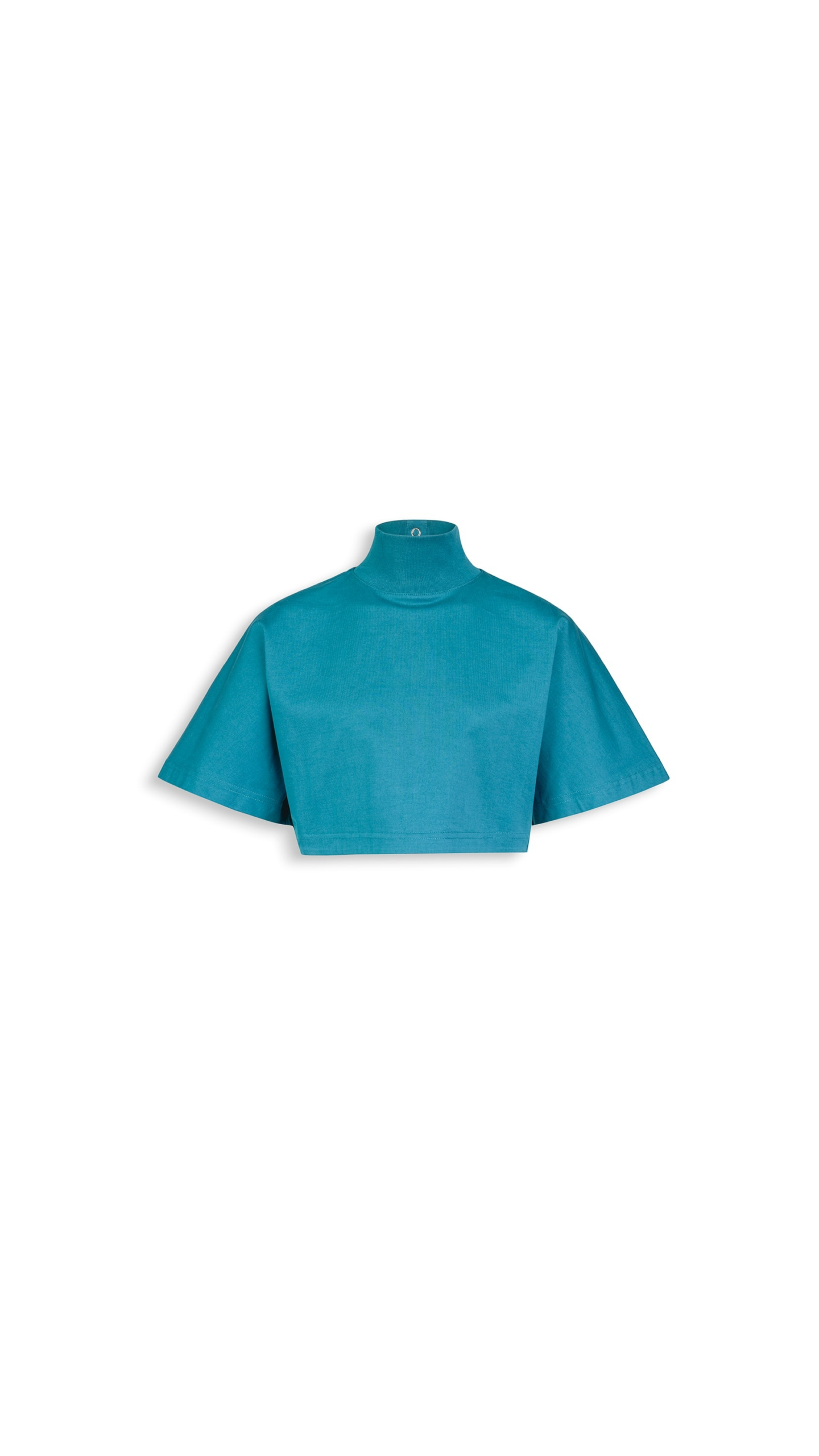 Alaia Cropped Cotton Jersey T Shirt