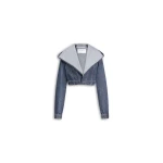 Alaïa Cropped Hooded Denim Jacket - ALAÏA Jackets - Laser Cut Luxury - Shop at Luxury Shoes Alaïa Cropped Hooded Denim Jacket - ALAÏA Jackets - Laser Cut Luxury - Shop at Luxury Shoes