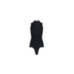 Alaïa Cross Front Knit Bodysuit - ALAÏA Tops - Laser Cut Luxury - Shop at Luxury Shoes 