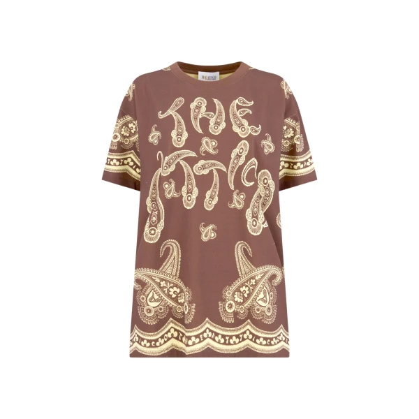 The Attico Dark brown and yellow t-shirt Top