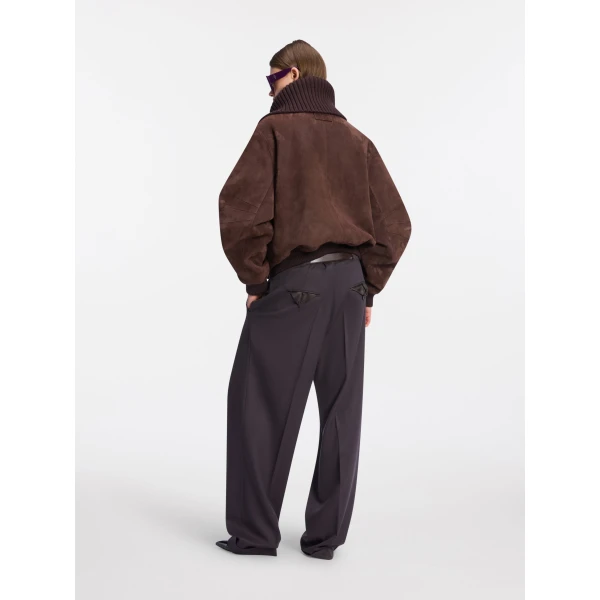 The Attico Dark brown bomber Jacket, view 3