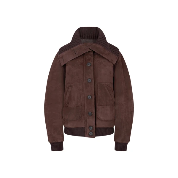 The Attico Dark brown bomber Jacket