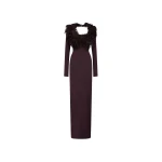 The Attico Dark brown maxi dress