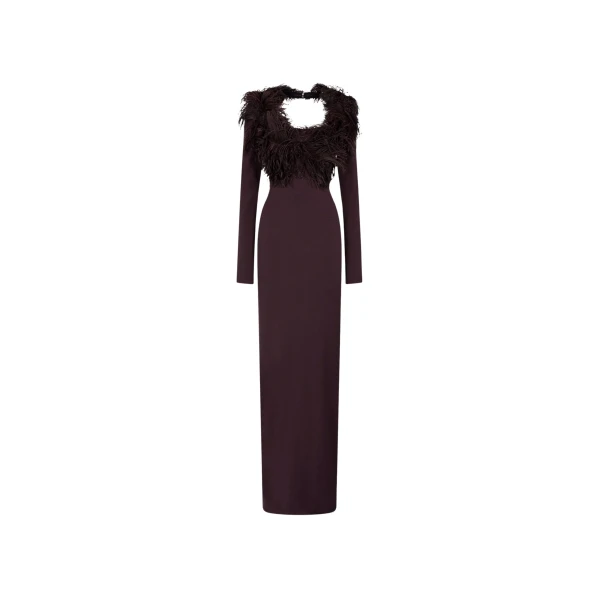 The Attico Dark brown maxi dress