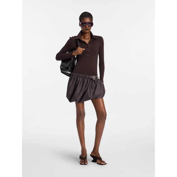 The Attico Dark brown mini dress, view 2