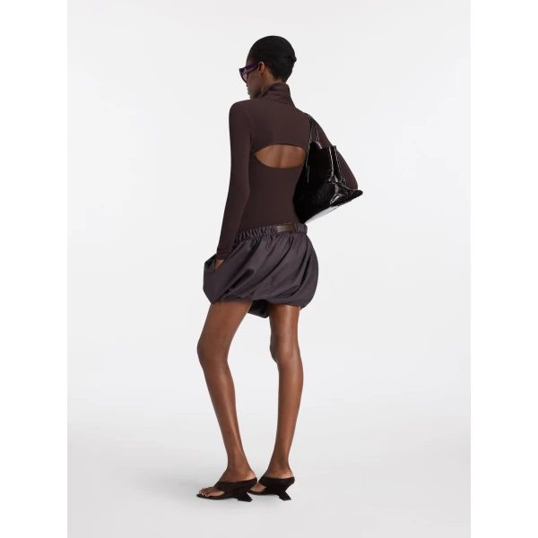 The Attico Dark brown mini dress, view 3