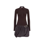 The Attico Dark brown mini dress
