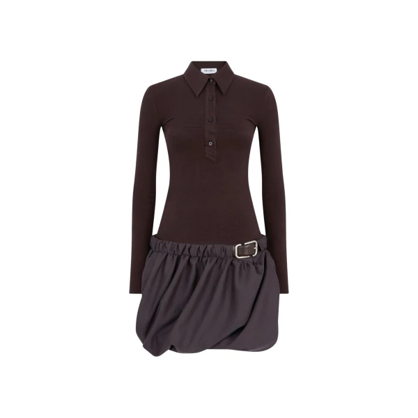 The Attico Dark brown mini dress