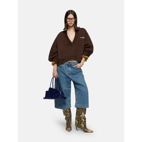 The Attico Dark brown sweatshirt Knit, view 2