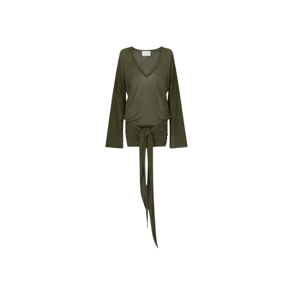 The Attico Dark green mini dress