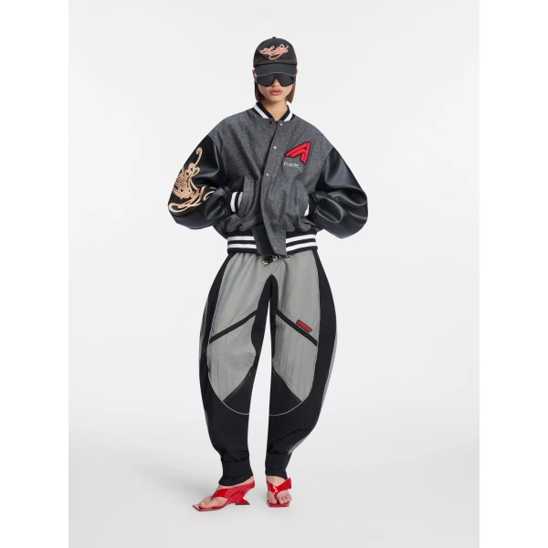The Attico Dark grey bomber Jacket, view 2