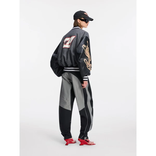 The Attico Dark grey bomber Jacket, view 3