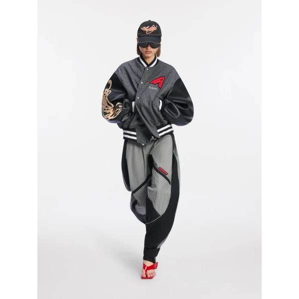 The Attico Dark grey bomber Jacket, view 4