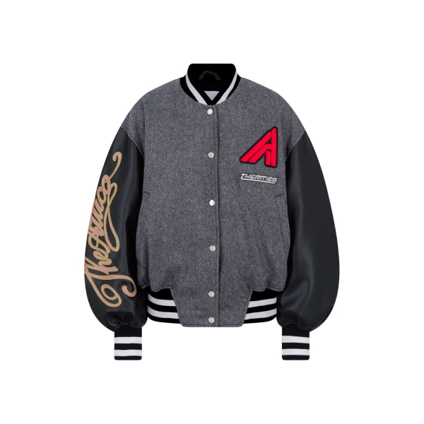 The Attico Dark grey bomber Jacket