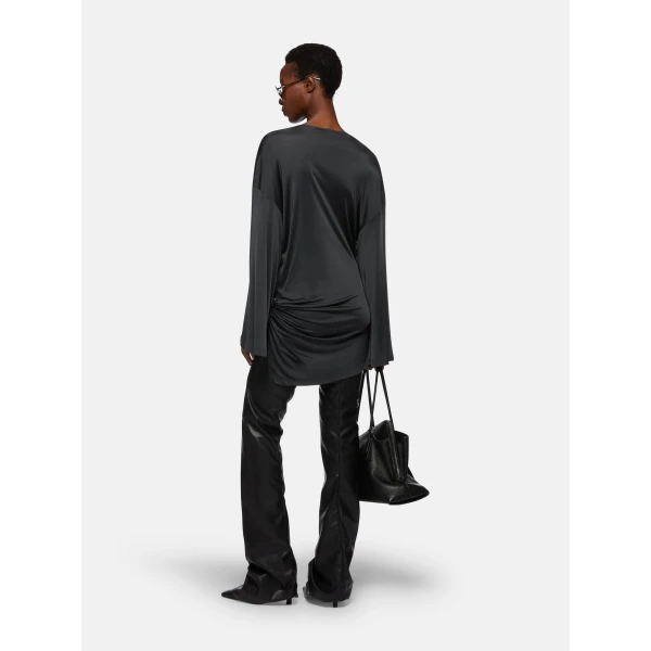 The Attico Dark grey mini dress, view 3