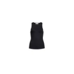 Alaïa Darts Cotton Tank Top - ALAÏA Tops - Laser Cut Luxury - Shop at Luxury Shoes 