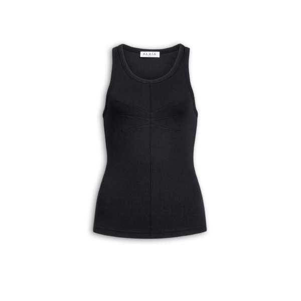 Alaia Darts Cotton Tank Top