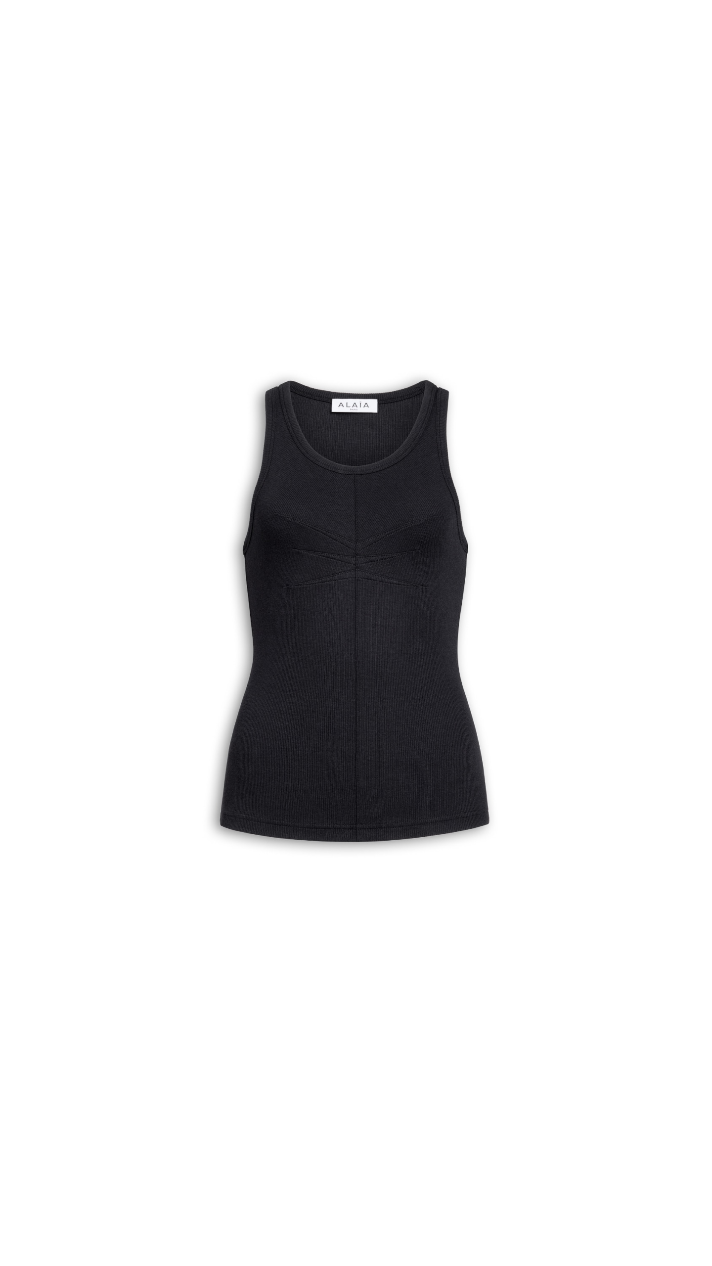 Alaia Darts Cotton Tank Top