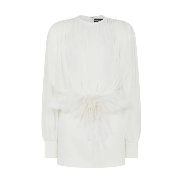 David Koma Cactus Dahlia Detail Mini Dress, view 2