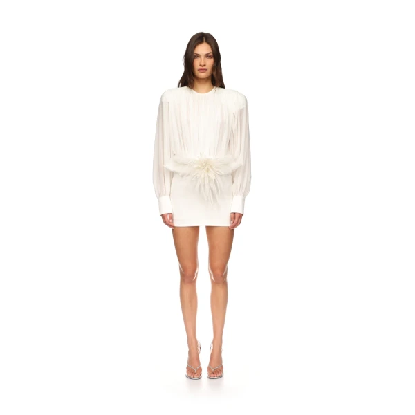David Koma Cactus Dahlia Detail Mini Dress, view 3