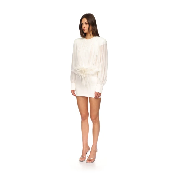 David Koma Cactus Dahlia Detail Mini Dress, view 4