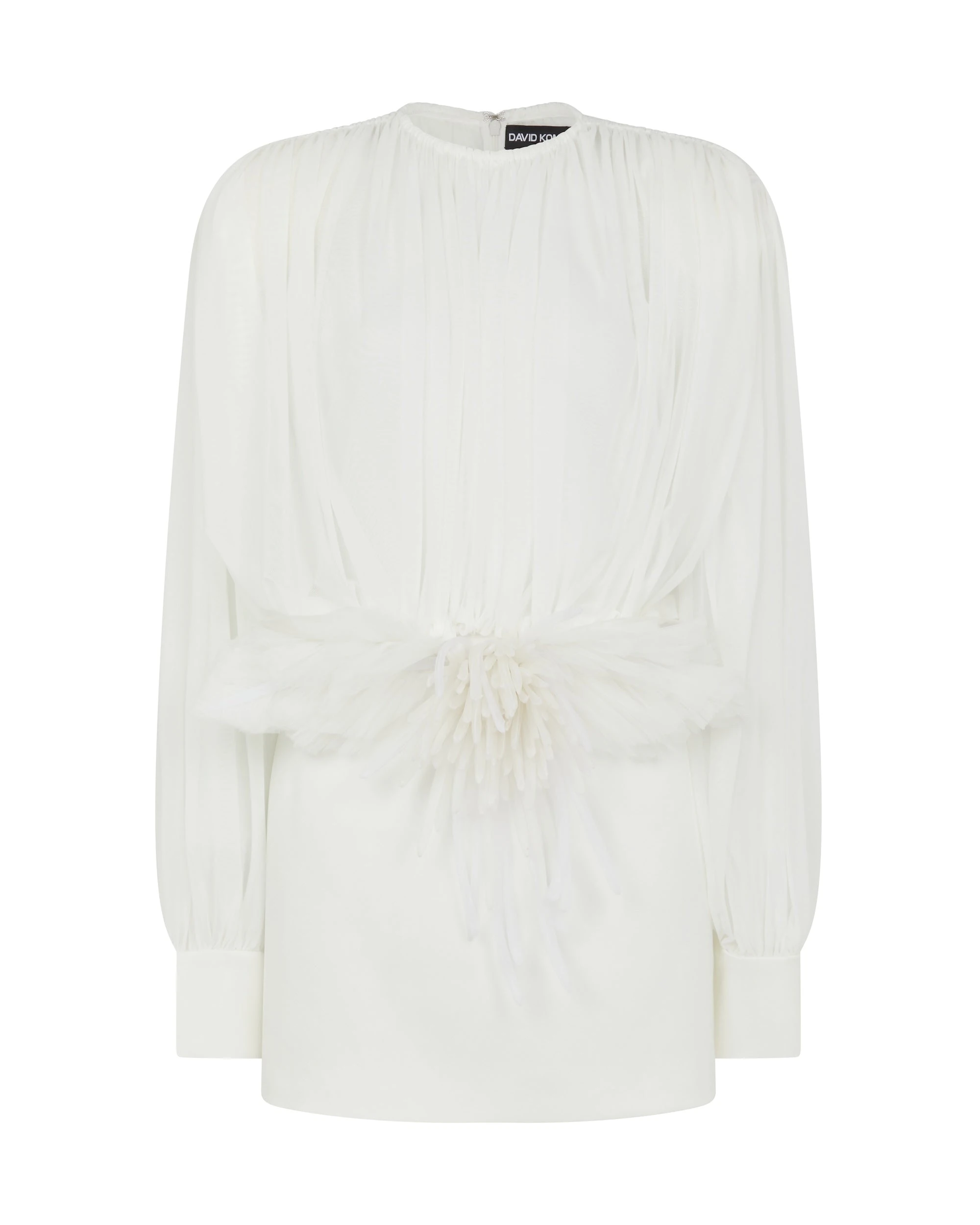 David Koma Cactus Dahlia Detail Mini Dress