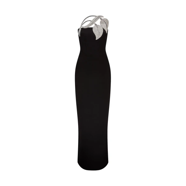 David Koma Crystal Leaf Corset Gown, view 2