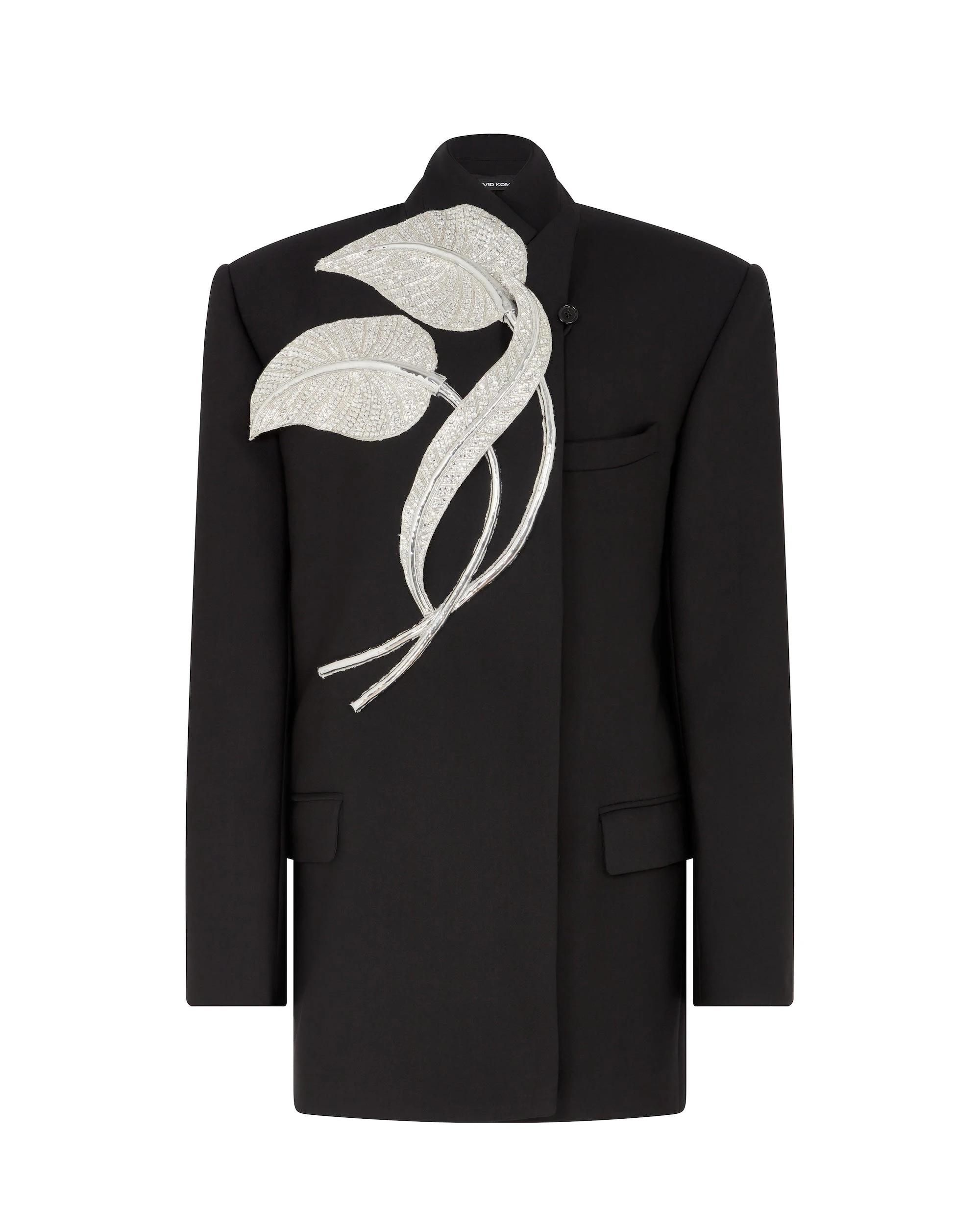 David Koma Crystal Leaf Oversized Jacket David Koma Crystal Leaf Oversized Jacket