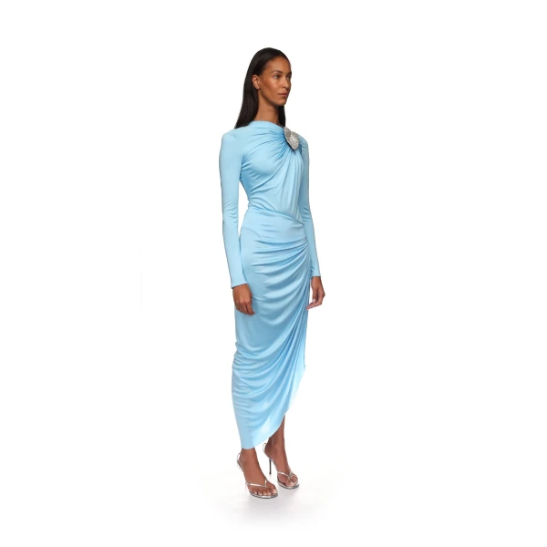 David Koma Ruched Asymmetric Skirt, view 5