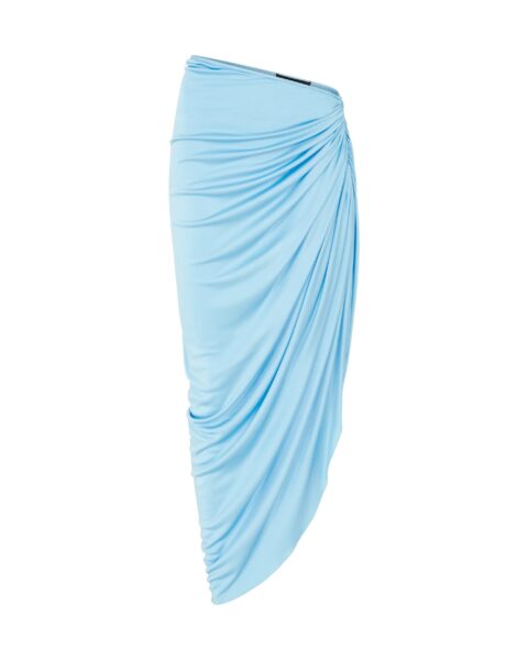 David Koma Ruched Asymmetric Skirt
