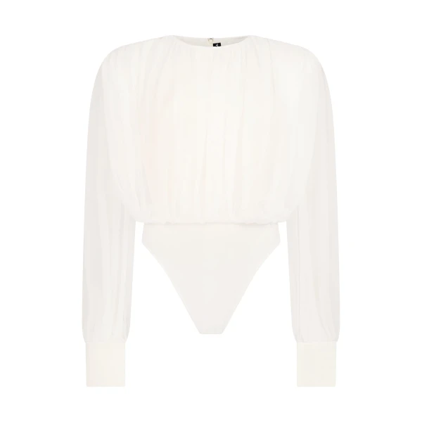 David Koma Ruched Blouse Bodysuit, view 2